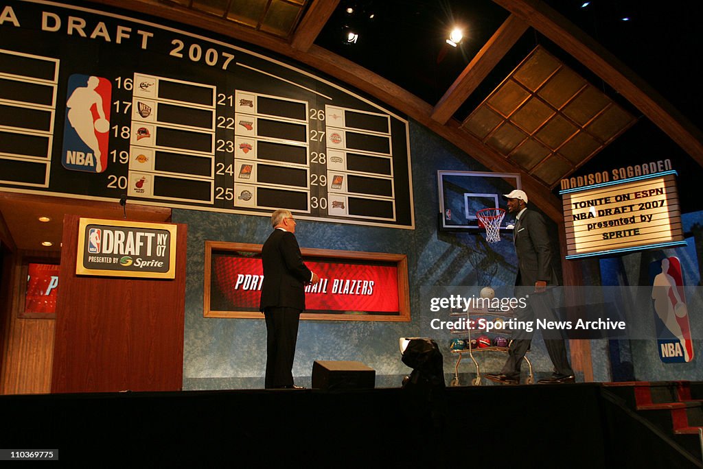 2007 Draft Class Jun 28, 2007 - New York, NY, USA - The 2007 NBA Draft at the WaMu ...