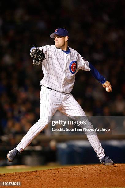 May 17, 2006; Chicago, IL, USA; The Washington D.C. Nationals against the Chicago Cubs Sean Marshall in Chicago. The Cubs won 5-0.