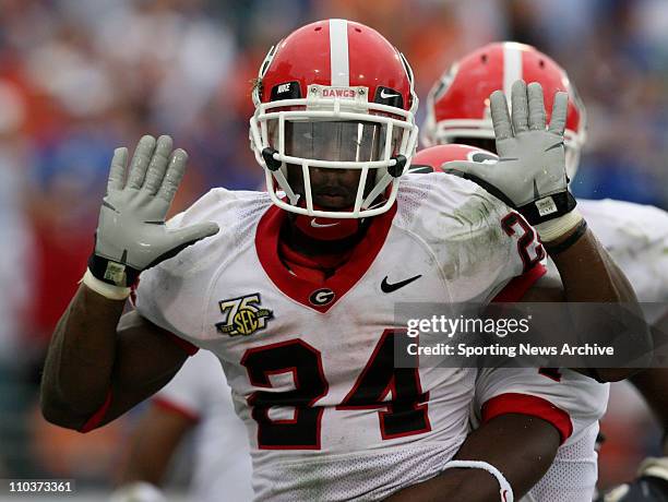 Oct 17, 2007 - Jacksonville, Florida, USA - Georgia KNOWSHON MORENO against Florida on Oct. 17, 2007 in Jacksonville, FL. Georgia won 42-30.