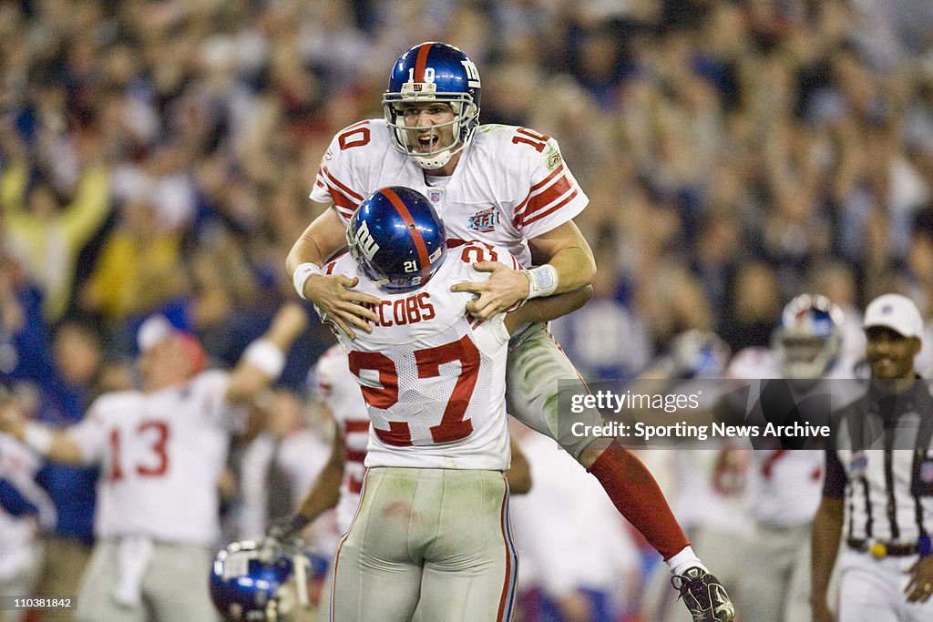 2008 NFL Super Bowl XLII - Underdog Giants UPSET Patriots 17-14