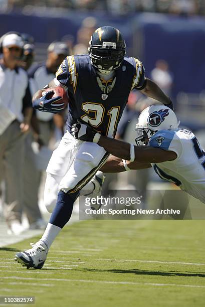 Sep 17, 2006; San Diego, CA, USA; NFL Football: Tennessee Titans against the San Diego Chargers LaDAINIAN TOMLINSON on Sunday, September 17, 2006 at...