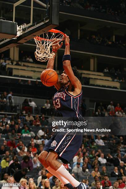 Jan 17, 2007; Charlotte, NC, USA; The New Jersey Nets MIKKI MOORE against the Charlotte Bobcats at the Charlotte Bobcats Arena. The Nets won 92-85.