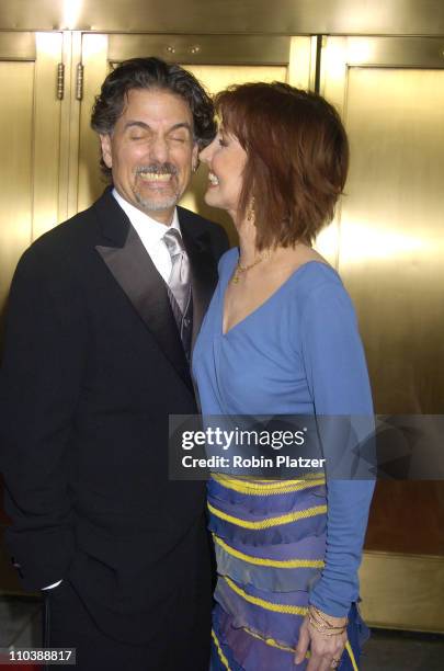 Chris Sarandon and Joanna Gleason, nominee Best Performance by a Featured Actress in a Musical for "Dirty Rotten Scoundrels"