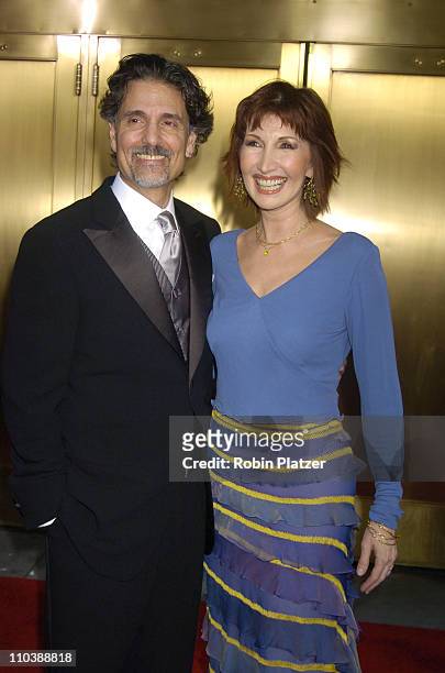 Chris Sarandon and Joanna Gleason, nominee Best Performance by a Featured Actress in a Musical for "Dirty Rotten Scoundrels"