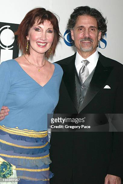 Joanna Gleason, nominee Best Performance by a Featured Actress in a Musical for "Dirty Rotten Scoundrels", and husband Chris Sarandon