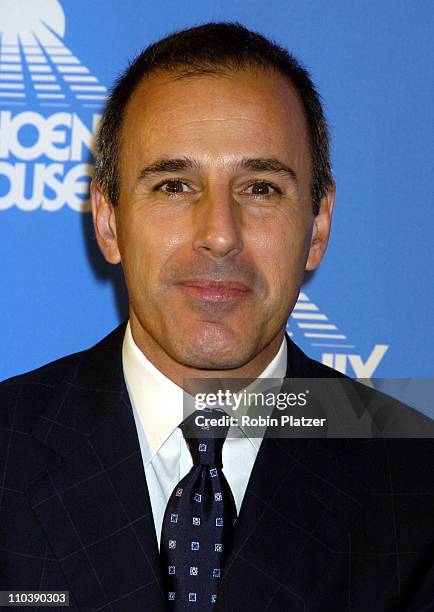 Matt Lauer during The Phoenix House Benefit Honors Jeff Zucker with Phoenix Rising Award at The Waldorf Astoria Hotel in New York City, New York,...