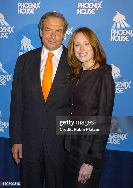 Dick Wolf and Noelle Lippman during The Phoenix House Benefit Honors Jeff Zucker with Phoenix Rising Award at The Waldorf Astoria Hotel in New York...