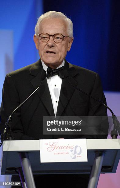 Bob Schieffer during American Women in Radio & Television 30th Annual Gracie Allen Awards - Show at New York Marriot Marquis Hotel in New York City,...