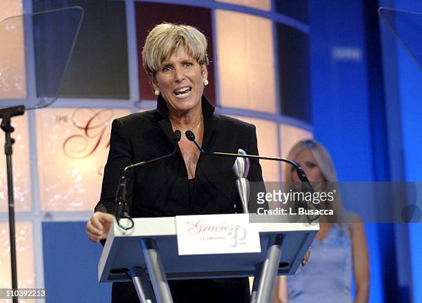 Suze Orman, winner of Outstanding Program Host during American Women in Radio & Television 30th Annual Gracie Allen Awards - Show at New York Marriot...