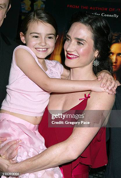 Ariel Gade and Jennifer Connelly during "Dark Water" New York City Premiere - Inside Arrivals at Clearview Chelsea West Cinema in New York City, New...