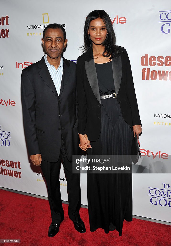 Kassy Kebede and wife actress/model Liya Kebede attend the screening