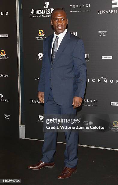 Clarence Seedorf attends the "Fundaction Privada Samuel Eto'o" Charity Event Red Carpet on March 17, 2011 in Milan, Italy.