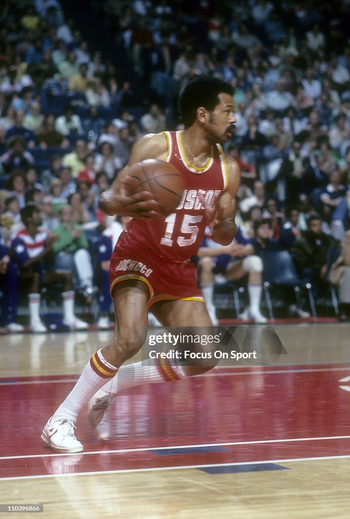 John Lucas of the Houston Rockets in action against the Washington ...