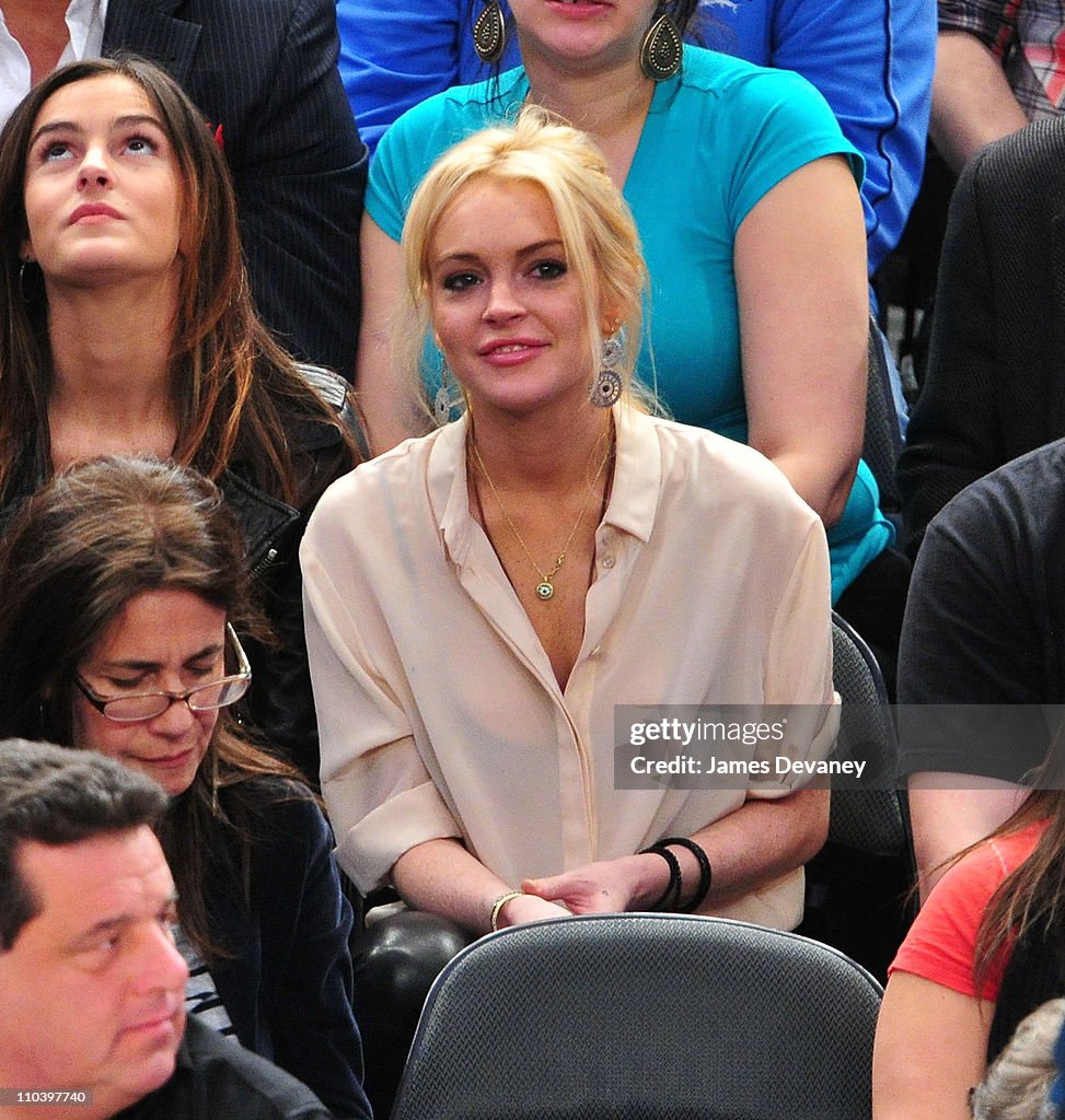 Celebrities Attend The Memphis Grizzlies Vs New York Knicks Game - March 17, 2011