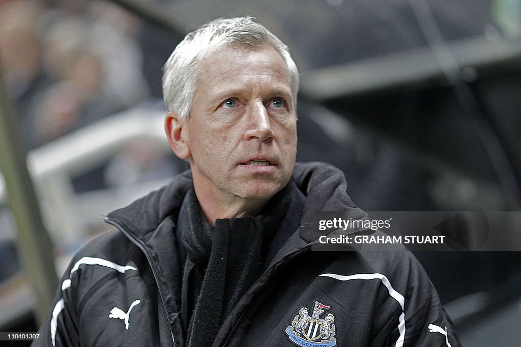 Newcastle United's English manager Alan