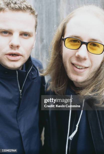 Ed Simons and Tom Rowlands of British dance music duo The Chemical Brothers, circa 1995.