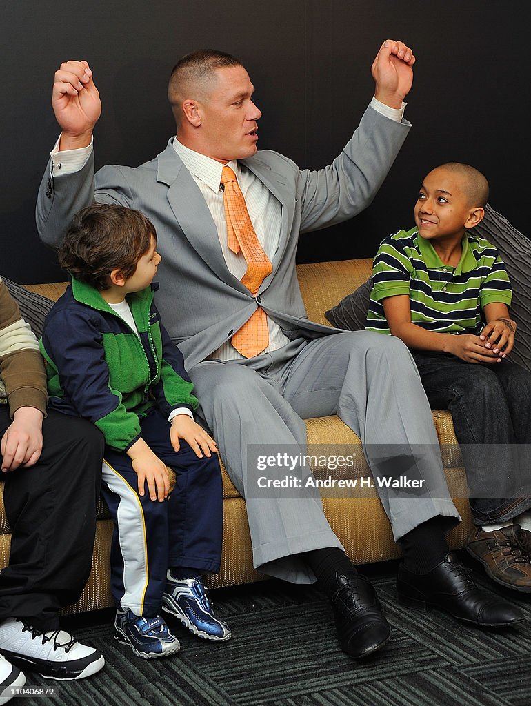 John Cena Visits Children From The Garden Of Dreams Foundation