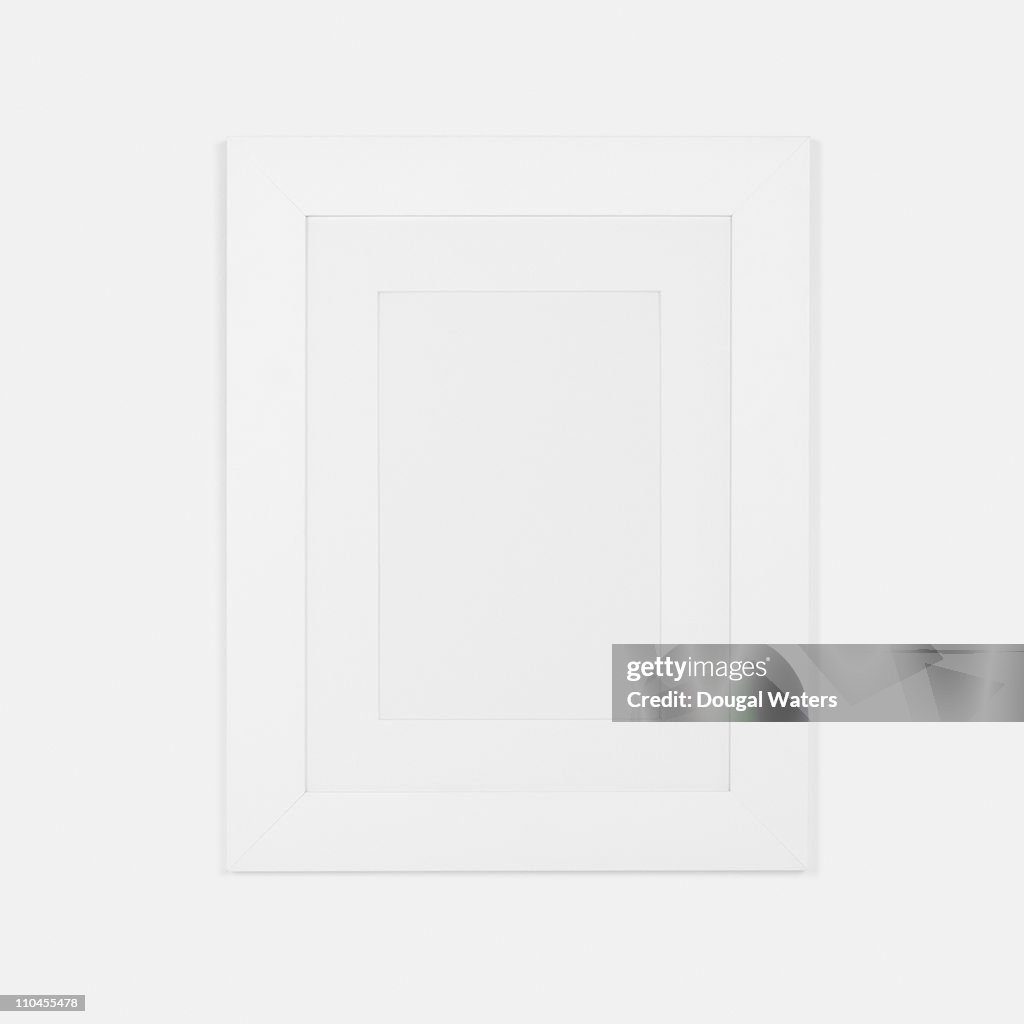 Single white picture frame