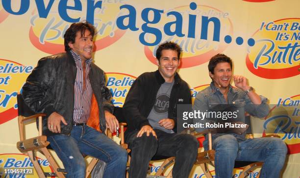 Ricky Paull Goldin, Jason Cook and Greg Vaughan during Soap Stars Competing to be The New Spokesman for "I Can't Believe Its Not Butter" - June 7,...