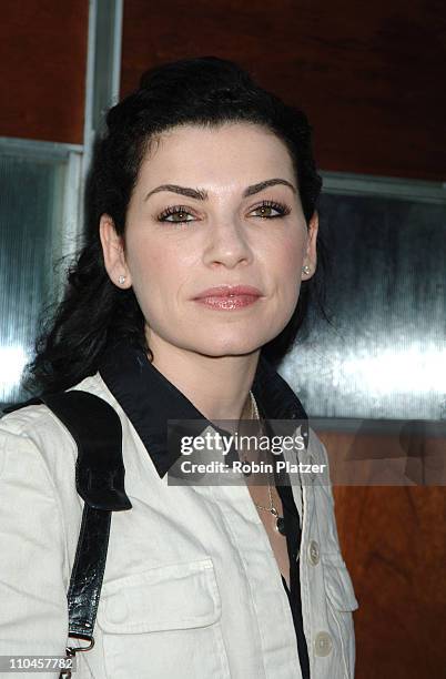 Julianna Margulies during Celebrities Wait Tables To Benefit Project ALS at Sapa in New York City, New York, United States.