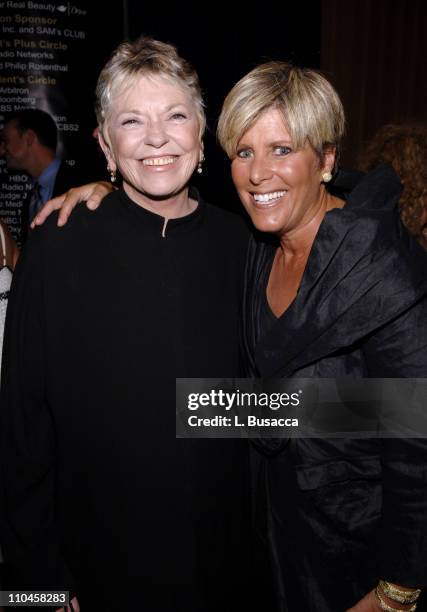 Linda Ellerbee and Suze Orman during 31st Annual American Women in Radio & Television Gracie Allen Awards - Inside at Mariott Marquis in New York...