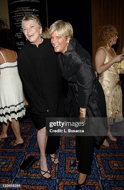 Linda Ellerbee and Suze Orman during 31st Annual American Women in Radio & Television Gracie Allen Awards - Inside at Mariott Marquis in New York...