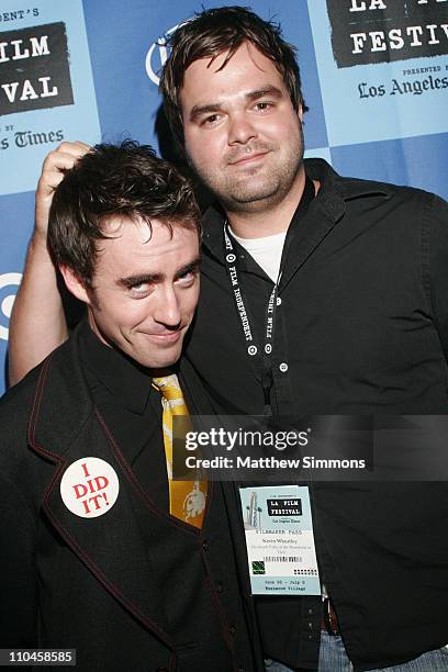 Jonny Gillette and Kevin Wheatley during 2006 Los Angeles Film Festival - "Beach Party and the Threshold of Hell" Screening in Los Angeles,...