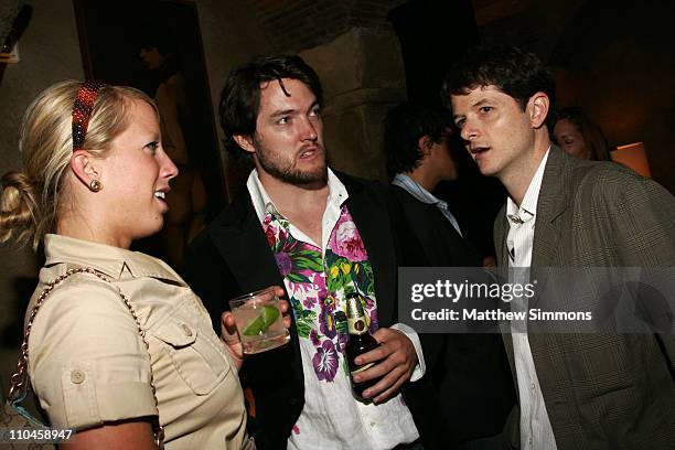 Beth Whitaker, Derek Sieg and Tyler Davidson during 2006 Los Angeles Film Festival - "Swedish Auto" After Party at Roosevelt Hotel in Los Angeles,...