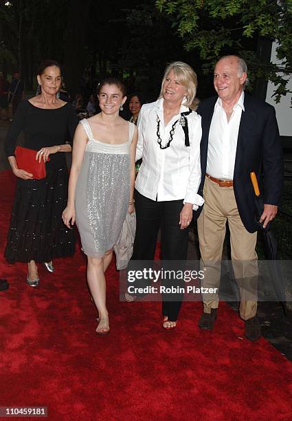 Ali MacGraw with Candice Bergen, her daughter Chloe Malle , and her husband Marshall Rose