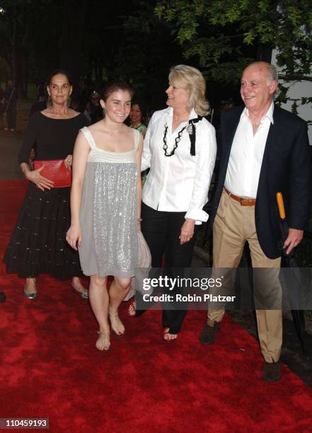 Ali MacGraw with Candice Bergen, her daughter Chloe Malle , and her husband Marshall Rose