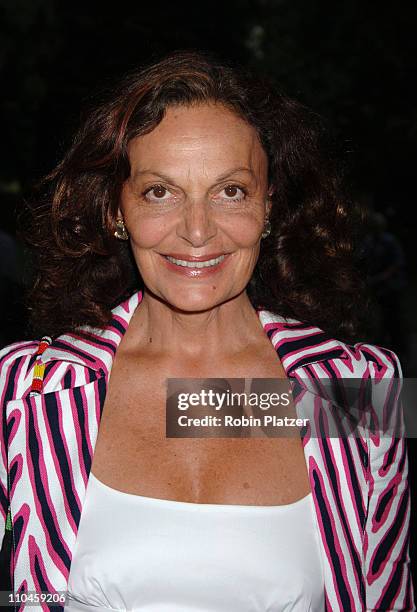 Diane Von Furstenberg during The Public Theatres Summer Gala Honoring Meryl Streep and Kevin Kline and Opening Night of MacBeth at Central Park in...