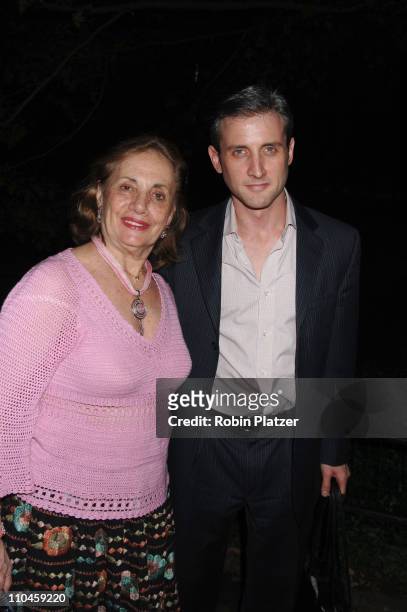 Dan Abrams and mom during The Public Theatres Summer Gala Honoring Meryl Streep and Kevin Kline and Opening Night of MacBeth at Central Park in New...