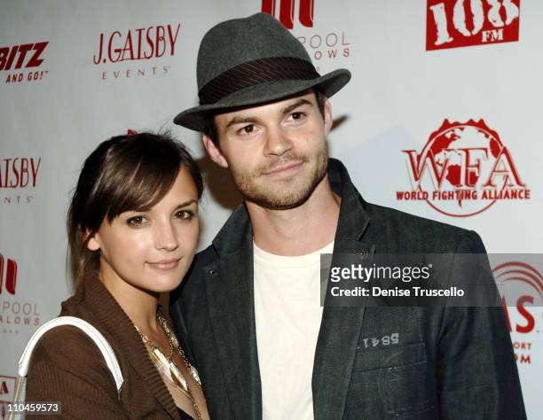 Rachael Leigh Cook and Daniel Gillies during 944 and Area 108 Present Camp Freddy and The Panic Channel at SKIN at The Palms Hotel and Casino Resort...