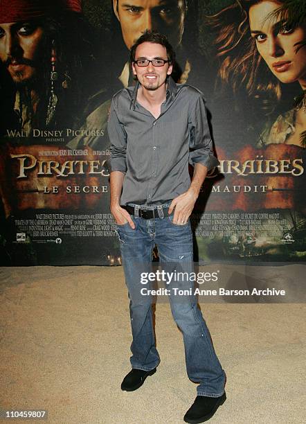 Christophe Willem, Winner of "La Nouvelle Star" during "Pirates of The Caribbean: Dead Man's Chest" Paris Premiere at Gaumont Marignan Theater in...