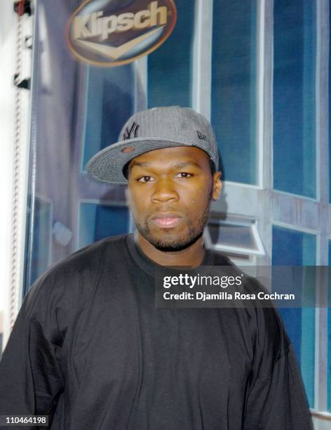 Cent during 2006 MTV Video Music Awards - Explicit Events Presents Klipsch Audio at the Style Villa - Day 2 at Bryant Park Hotel in New York City,...