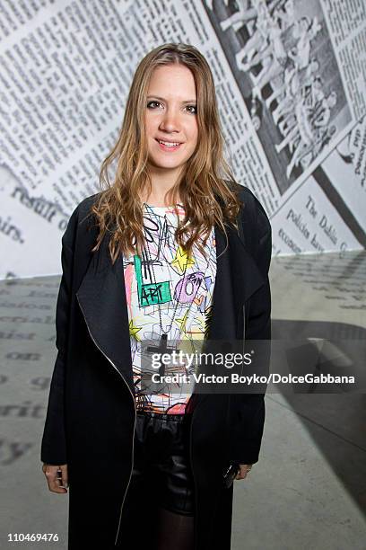 Kira Plastinina attends the Dolce&Gabbana and Martini Dance Art Garage party on March 17, 2011 in Moscow, Russia.