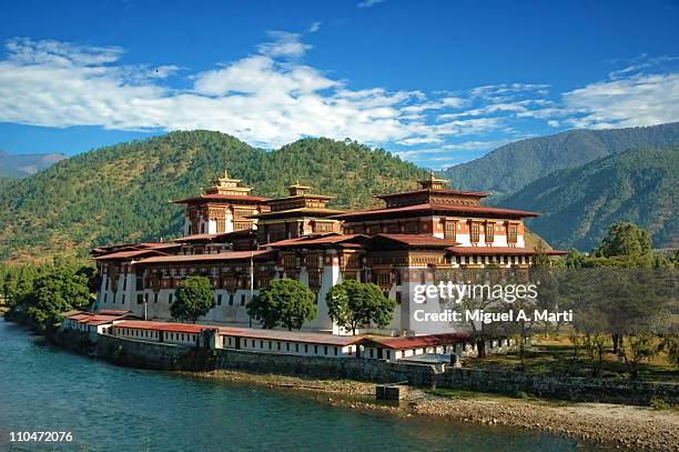 bhutan dzong - thimphu 個照片及圖片檔