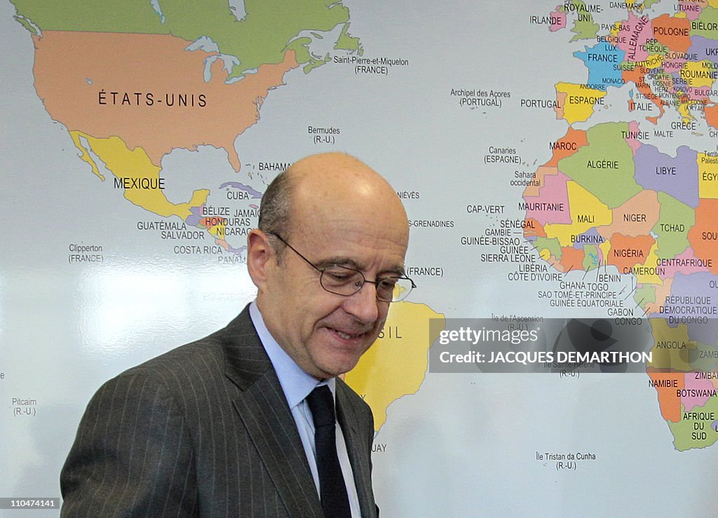 French Foreign Affairs minister Alain Ju