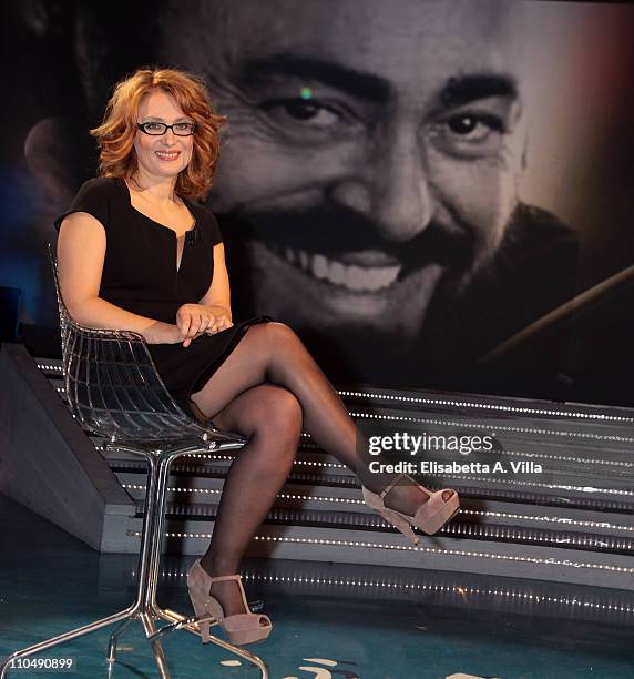 Nicoletta Mantovani attends "Alle Falde Del Kilimangiaro" TV show at the RAI Studios on March 20, 2011 in Rome, Italy.