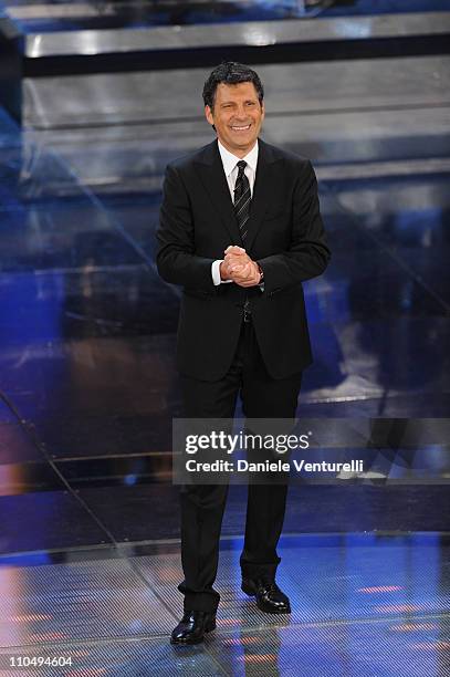 Fabrizio Frizzi attends 'Premio TV 2011' Ceremony Award held at Teatro Ariston on March 20, 2011 in San Remo, Italy.