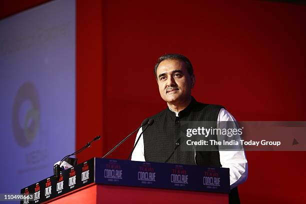 Union Minister for Heavy Industries and Public Enterprises Praful Patel addresses the gathering.