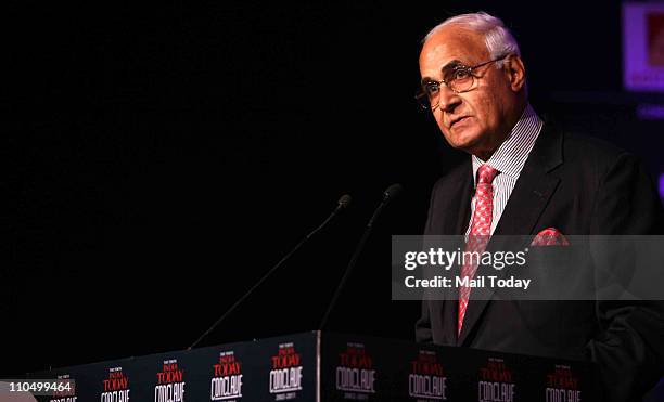 Singh, chairman and CEO of DLF Limited speaking during 10th India Today Conclave being held in the capital on March 18-19, 2011 at Taj Palace Hotel.