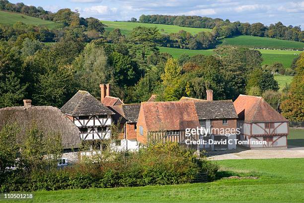 rural scene near chichester, england - sussex stock pictures, royalty-free photos & images