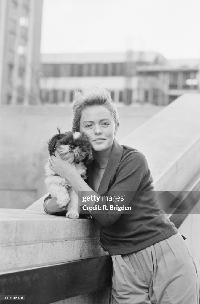 Patsy Kennit English actress and singer Patsy Kensit with her dog, 15th January ...