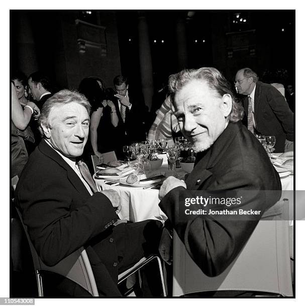 Actors Robert Deniro and Harvey Keitel are photographed at the Tribeca Film Festival for Vanity Fair Magazine on April 21, 2009 in New York City....