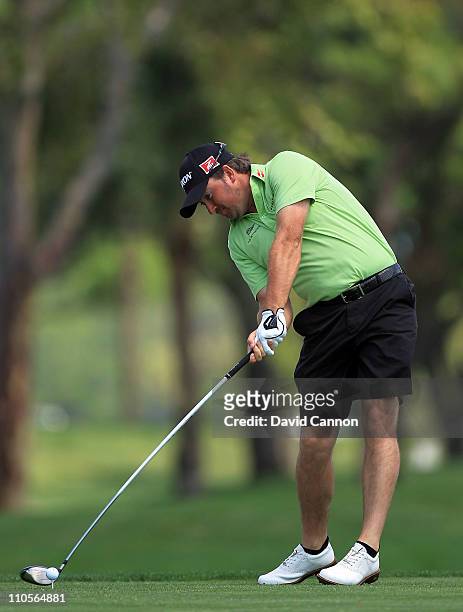 Graeme McDowell of Northern Ireland the 2010 US Open Champion during the Els for Autism Pro-am at The PGA National Golf Club on March 21, 2011 in...