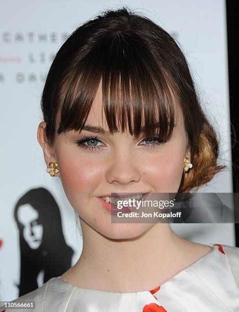 Actress Liana Liberato arrives at the Los Angeles Special Screening "Trust" at Directors Guild Theatre on March 21, 2011 in West Hollywood,...