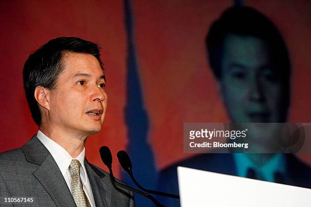 Charamporn Jotikasthira, president of the Stock Exchange of Thailand , speaks during the 5th Annual Euromoney Thailand Investment Forum in Bangkok,...