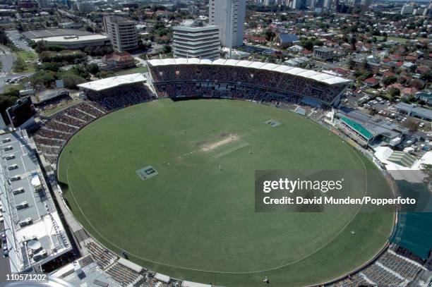 General view of The Gabba cricket ground in Brisbane during the 1st Test match between Australia and the West Indies on 22nd November 1996. Australia...