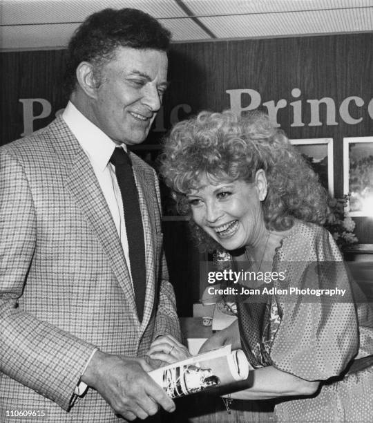 Actors Cornel Wilde and Gloria DeHaven crack up while filming an episode of 'The Love Boat' on March 31 1983.